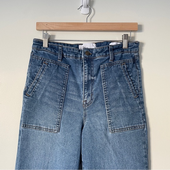 SAM EDELMAN Codie Jean 29 Blue High Rise Wide Leg 70’s Retro Style Hippy Flare - Picture 3 of 14